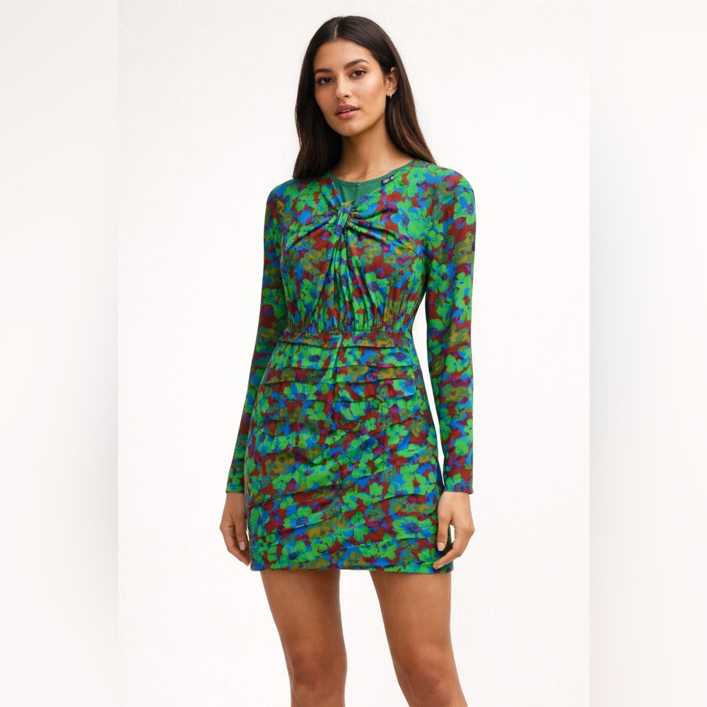 Zara Colorful Patterned Dress